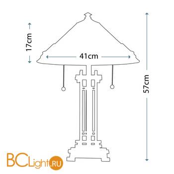 Настольная лампа Quoizel Chastain QZ/CHASTAIN/TL - Схема