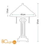 Настольная лампа Quoizel Chastain QZ/CHASTAIN/TL - Схема