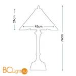 Настольная лампа Quoizel Classic Craftsman QZ/CLASSICCRF/TL - Схема