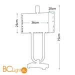 Настольная лампа Quoizel Confetti QZ/CONFETTI/TL - Схема