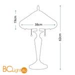 Настольная лампа Quoizel Harland QZ/HARLAND/TL - Схема