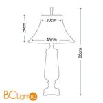 Настольная лампа Quoizel Monteverde QZ/MONTEVERDE - Схема