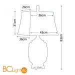 Настольная лампа Quoizel Rigging QZ/RIGGING - Схема