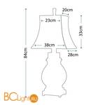 Настольная лампа Quoizel Saratoga QZ/SARATOGA - Схема