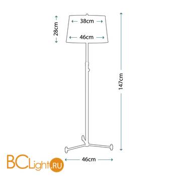 Торшер Quoizel Southway QZ/SOUTHWAY/FL - Схема