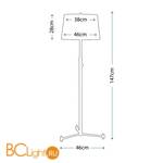 Торшер Quoizel Southway QZ/SOUTHWAY/FL - Схема