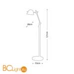 Торшер Quoizel Spencer QZ/SPENCER/FL BN - Схема