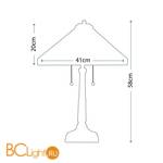 Настольная лампа Quoizel Stephen QZ/STEPHEN/TL - Схема