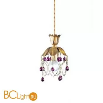 Подвесной светильник Renzo Del Ventisette "Sinuosa" SV 13963/1 purple DEC. 055