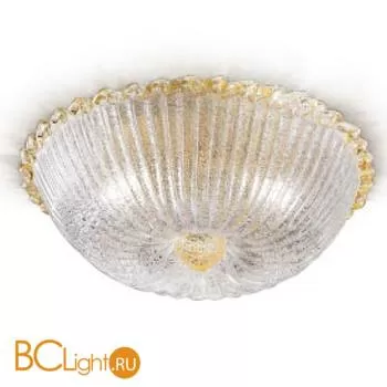 Потолочный светильник Renzo Del Ventisette "Floreale" PL 13825/3 DEC. Cristallo e oro