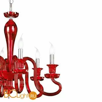 Люстра Renzo Del Ventisette Contemporary L 14000/6 R ROSSO DEC. 089 C.M