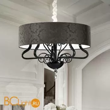 Люстра Renzo Del Ventisette Contemporary L 14457/5 CP N DEC. MURANO NERO + CROMO M MM