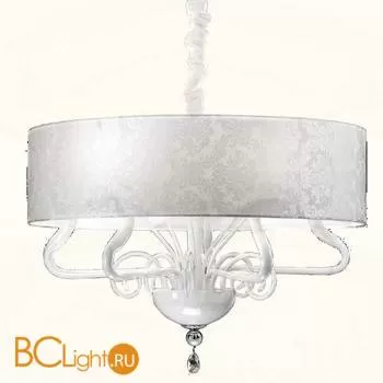 Люстра Renzo Del Ventisette Contemporary L 14457/5 CP B DEC. MURANO BIANCO + CROMO M MM