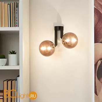 Бра Renzo Del Ventisette Ohlala A14533/2 DEC. NERO OPACO SFERE BRONZO - Фото 0