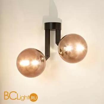 Бра Renzo Del Ventisette Ohlala A14533/2 DEC. NERO OPACO SFERE BRONZO