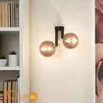 Бра Renzo Del Ventisette Ohlala A14533/2 DEC. NERO OPACO SFERE BRONZO - Фото 0