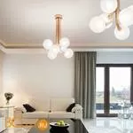 Потолочная люстра Renzo Del Ventisette Ohlala PL14533/6 DEC. 097 SFERE SATINATE - Фото 0