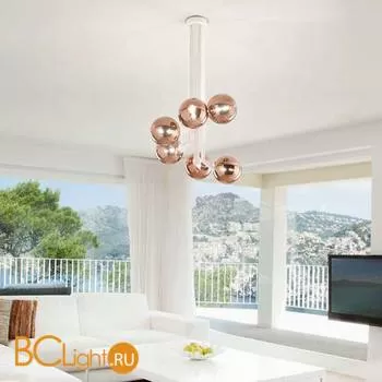 Потолочная люстра Renzo Del Ventisette Ohlala PL14535/6 DEC. 0148 SFERE BRONZO - Фото 0