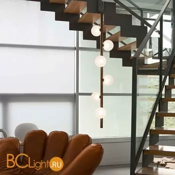 Подвесной светильник Renzo Del Ventisette Ohlala S14563/6 DEC. 0157 SFERE SATINATE - Фото 0