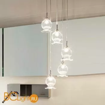 Подвесной светильник Renzo Del Ventisette Ohlala L14559/5 DEC. cromo