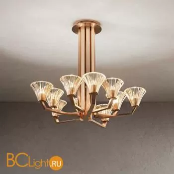 Потолочная люстра Renzo Del Ventisette Ohlala L14532/70 DEC. 097 CRISTALLO AMBRA