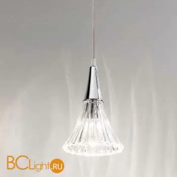 Подвесной светильник Renzo Del Ventisette Ohlala S14490/1 DEC. cromo CRISTALLO TRASPARENTE