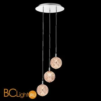 Подвесной светильник Renzo Del Ventisette Ohlala L14534/3 DEC. CROMO CRISTALLO ROSA