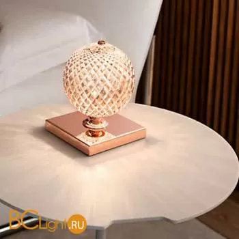 Настольная лампа Renzo Del Ventisette Ohlala LVP14534/1 DEC. ORO ROSA CRISTALLO ROSA