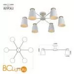 Люстра Rivoli Adna 9112-306 - Фото 2