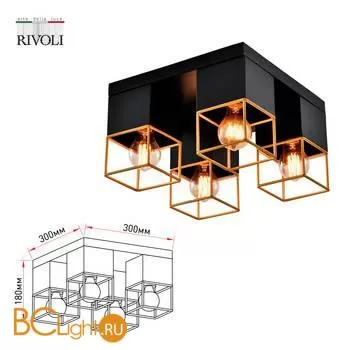 Потолочный светильник Rivoli Nadin 7049-704 - Фото 1