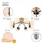 Люстра Rivoli Valencia 9091-308 - Фото 1