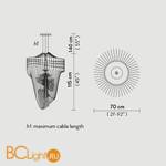 Подвесной светильник Slamp Aria SUSPENSION L TRANSP ARI84SOS0003T_000 - Схема