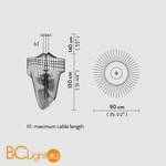 Подвесной светильник Slamp Aria SUSPENSION BLACK ARI84SOS0004T_000 - Схема