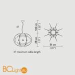 Подвесной светильник Slamp Atlante SUSPENSION ATL14SOS0001F_000 - Схема