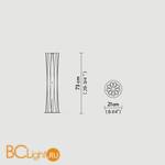 Настольный светильник Slamp Bach TABLE M GOLD BAC42TAV0002O - Схема