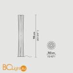 Напольный светильник Slamp Bach FLOOR L GOLD BAC42PFO0003O - Схема