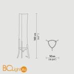 Напольный светильник Slamp Battista FLOOR BAT14PFO0000W_000 - Схема