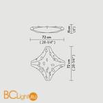Потолочный светильник Slamp Bios CELING L BIO14PLF0003WI - Схема