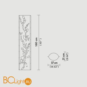 Напольный светильник Slamp Bios FLOOR TUB14PTU0004WIBIO - Схема