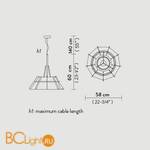 Подвесной светильник Slamp Chapeau SUSPENSION CHA14SOS0000B_000 - Схема