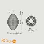 Подвесной светильник Slamp Charlotte SUSPENSION WHITE CHR88SOS0004W_000 - Схема