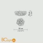 Потолочный светильник Slamp Clizia Ceiling S BLACK CLI78PLF0001N_000 - Фото 0