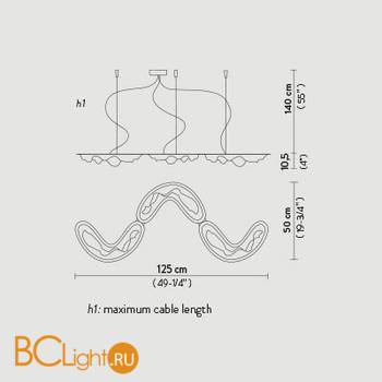 Подвесной светильник Slamp Crocco SUSPENSION YELLOW CRO14SOS0000G_000 - Схема