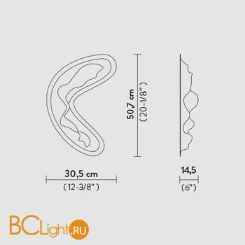 Настенный светильник Slamp Crocco WALL L YELLOW CRO14APP0003G_000 - Схема