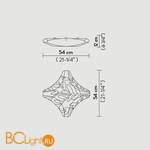 Потолочный светильник Slamp Dafne CELING M DAF14PLF0002__DAF - Схема