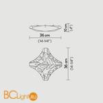 Потолочный светильник Slamp Dafne CELING S DAF14PLF0001__DAF - Схема