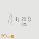 Настольный светильник Slamp Diamond TABLE S DIA39TAV0001J - Схема