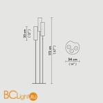 Торшер Slamp Dimple FLOOR TRIO ORANGE DIM91PFO0008A_000 - Схема