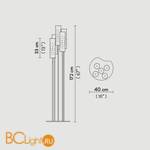 Торшер Slamp Dimple FLOOR PENTA ORANGE DIM91PFO0009A_000 - Схема