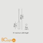 Подвесной светильник Slamp Dimple SUSPENSION SINGLE BLUE DIM91SOS0000B_000 - Схема